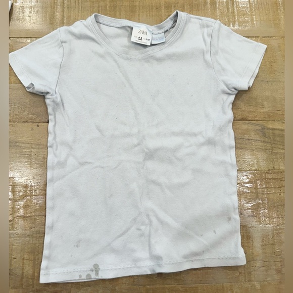 Bundle 8 toddler boys Zara white tee undershirts tops long sleeve - Picture 4 of 13